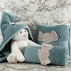 Ręcznik z kapturem EUROFIRANY Baby 50 x 90 cm Niebieski Gwarancja 24 miesiące