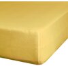 Prześcieradło EUROFIRANY Jersey D91 z gumką 240 x 220 cm Musztardowy Rozmiar [cm] 240 x 220