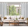 Firana gotowa EUROFIRANY Gina 140 x 250 cm Biało-srebrny Gwarancja 24 miesiące