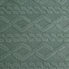 Koc EUROFIRANY Design 91 Warkocz 200 x 220 cm Miętowy Wzór 3D