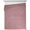 Koc EUROFIRANY Warkocz 200 x 220 cm Różowy Wzór Warkocz