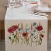 Bieżnik EUROFIRANY Cho 1306 40 x 100 cm Naturalny Materiał Bawełna