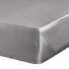 Prześcieradło EUROFIRANY Nova 160 x 210 cm Stalowy Materiał Satyna bawełniana