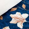 Komplet pościeli EUROFIRANY Nika 48 140 x 200 cm Granatowy Rozmiar [cm] 140 x 200