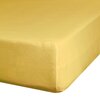 Prześcieradło EUROFIRANY Jersey D91 z gumką 120 x 200 cm Musztardowy Materiał Bawełna
