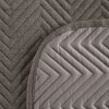 Narzuta EUROFIRANY Len 3 170 x 210 cm Popielaty Materiał Poliester