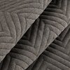 Narzuta EUROFIRANY Len 3 200 x 220 cm Popielaty Materiał Poliester