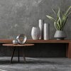 Wazon EUROFIRANY Riso 19 x 7 x 18 cm Srebrny Gwarancja 24 miesiące