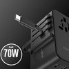 Ładowarka podróżna CHOETECH PD5022 70W Czarny Maksymalne obciążenie [W] 70