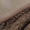 Koc EUROFIRANY Design 91 Tiffany 1 150 x 200 cm Ciemnobeżowy Wzór Futerko