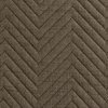 Narzuta EUROFIRANY Len 220 x 240 cm Ciemnobeżowy Materiał Poliester