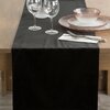 Bieżnik EUROFIRANY Melinda 40 x 140 cm Czarny Kształt Prostokątny