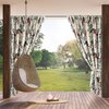 Zasłona EUROFIRANY Garden2 155 x 220 cm Biało-stalowy Typ Zaciemniająca