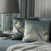 Poszewka EUROFIRANY Velvet 72 45 x 45 cm Niebiesko-złoty Liczba elementów w zestawie 1