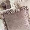 Poszewka EUROFIRANY Velvet 25 45 x 45 cm Czarny Wzór Gładki