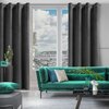 Zasłona EUROFIRANY Design 91 Rosa 140 x 250 cm Czarny Styl Klasyczny