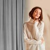 Zasłona EUROFIRANY Design 91 Rosa 140 x 250 cm Stalowy Typ Półzaciemniająca
