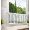 Firana gotowa EUROFIRANY Vince 150 x 30 cm Biały Materiał 40% poliester