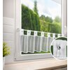Firana gotowa EUROFIRANY Sevilla 150 x 30 cm Biały Obciążnik Nie