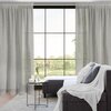 Firana gotowa EUROFIRANY Emilia 420353 140 x 270 cm Srebrny Sposób zawieszenia Żabki