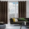 Zasłona EUROFIRANY Marigold 140 x 250 cm Czarno-złoty Przeznaczenie Do jadalni