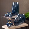 Wazon EUROFIRANY Amora 1 19 x 12 x 35 cm Granatowy Gwarancja 24 miesiące