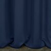 Zasłona EUROFIRANY Design 91 Parisa 135 x 250 cm Granatowy Sposób zawieszenia Przelotki