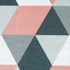 Zasłona EUROFIRANY Adina 140 x 250 cm Biało-ciemnoróżowy Wysokość [cm] 250