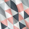 Zasłona EUROFIRANY Adina 140 x 250 cm Biało-ciemnoróżowy Szerokość [cm] 140
