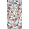 Zasłona EUROFIRANY Adina 140 x 250 cm Biało-ciemnoróżowy Materiał 100% poliester