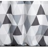 Zasłona EUROFIRANY Adina 140 x 250 cm Biało-stalowy Sposób zawieszenia Przelotki