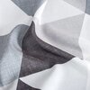 Zasłona EUROFIRANY Adina 140 x 250 cm Biało-stalowy Liczba elementów w zestawie 1