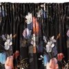 Zasłona EUROFIRANY Karen 140 x 270 cm Czarno-różnowy