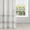 Firana gotowa EUROFIRANY Anne 140 x 270 cm Biało-szary Materiał 100% poliester