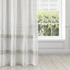 Firana gotowa EUROFIRANY Anne 140 x 270 cm Biało-beżowy Materiał 100% poliester