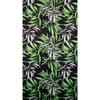 Zasłona EUROFIRANY Zoja 140 x 250 cm Czarno-zielony Sposób zawieszenia Przelotki