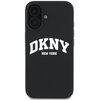 Etui DKNY Silicone White Printed Logo MagSafe do Apple iPhone 16 Czarny Model telefonu iPhone 16
