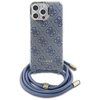Etui GUESS Crossbody Cord 4G Print do Apple iPhone 16 Pro Niebieski Seria telefonu iPhone