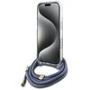 Etui GUESS Crossbody Cord 4G Print do Apple iPhone 16 Pro Niebieski Kompatybilność Apple iPhone 16 Pro