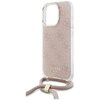 Etui GUESS Crossbody Cord 4G Print do Apple iPhone 16 Pro Różowy Dominujący kolor Różowy