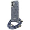 Etui GUESS Crossbody Cord 4G Print do Apple iPhone 16 Niebieski