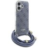 Etui GUESS Crossbody Cord 4G Print do Apple iPhone 16 Niebieski Model telefonu iPhone 16