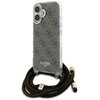 Etui GUESS Crossbody Cord 4G Print do Apple iPhone 16 Brązowy