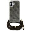 Etui GUESS Crossbody Cord 4G Print do Apple iPhone 16 Brązowy Seria telefonu iPhone
