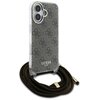 Etui GUESS Crossbody Cord 4G Print do Apple iPhone 16 Brązowy Model telefonu iPhone 16