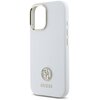 Etui GUESS Silicone Logo Strass 4G do Apple iPhone 16 Biały Typ Etui nakładka