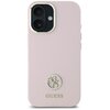 Etui GUESS Silicone Logo Strass 4G do Apple iPhone 16 Jasnoróżowy Model telefonu iPhone 16