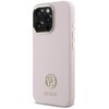 Etui GUESS Silicone Logo Strass 4G do Apple iPhone 16 Pro Max Jasnoróżowy Seria telefonu iPhone