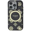 Etui GUESS IML Peony On 4G Background MagSafe do Apple iPhone 16 Pro Max Czarny Kod pocztowy 05-850