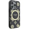 Etui GUESS IML Peony On 4G Background MagSafe do Apple iPhone 16 Pro Max Czarny Miasto Macierzysz